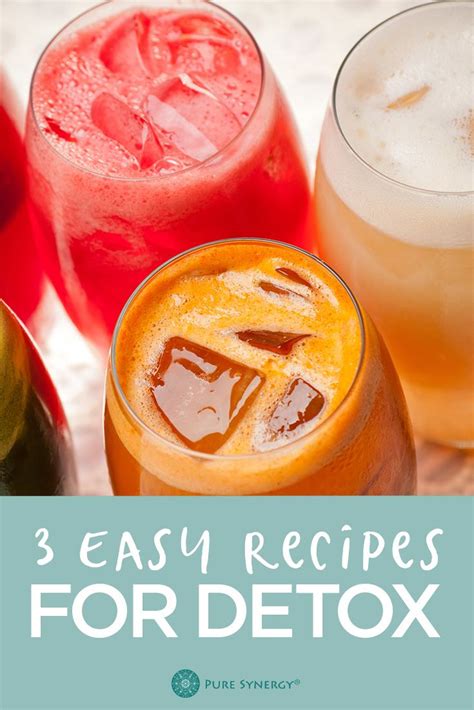 Spring Clean Your Body Easy Detox Drink Recipes Pure Synergy Blog