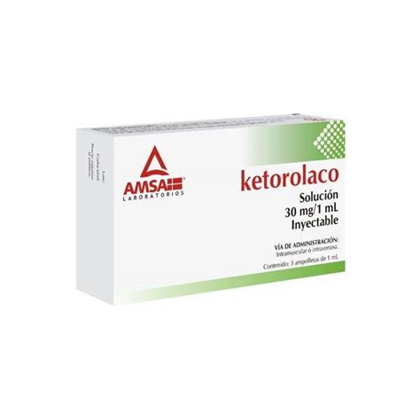 Ketorolaco Soluci N Inyectable Farmacias Gi Mejoramos Tu Salud