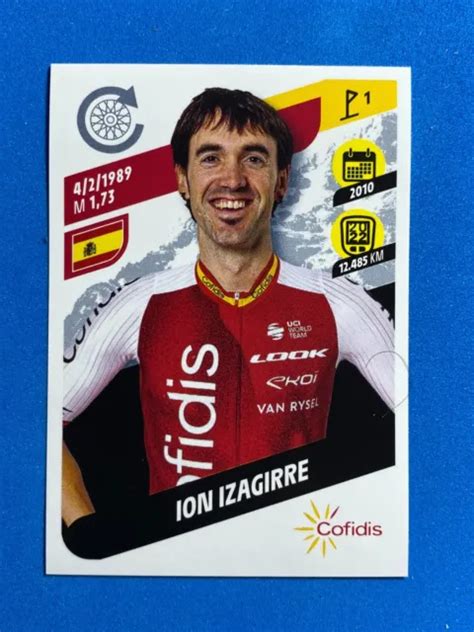 Sticker Autocollant Panini Tour De France N Ion Izagirre Eur