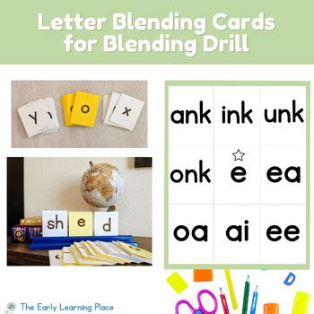 Letter Blending Cards For Blending Drill By The Early Learning Place