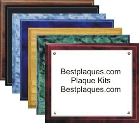 Certificate Plaque Kits
