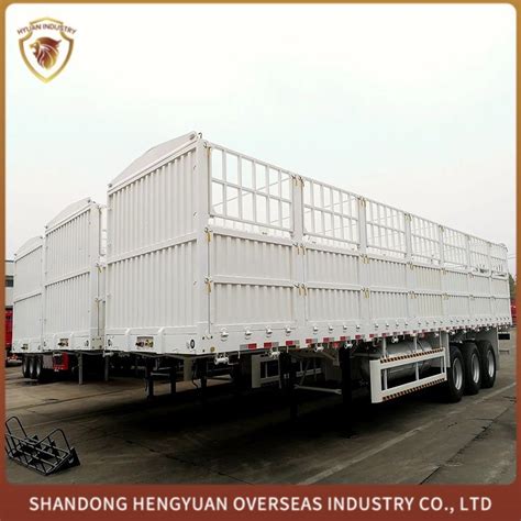 Good Price Customized 2 3 4 Axles 40 50 60 Ton Dropside Board Cargo