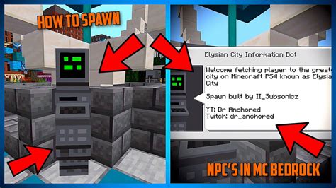 How To Spawn And Use Npcs In Minecraft Youtube