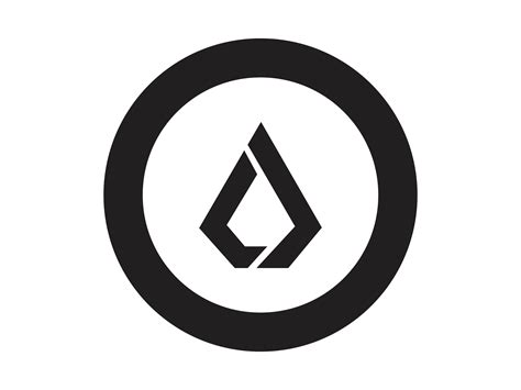 Cryptocurrency Lisk Logo Bnw Graphic By Ragilstudio Creative Fabrica