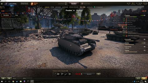 If you preview a tank and than your another tank comes from a game this ...