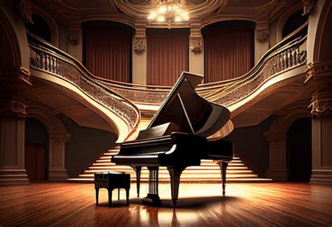 Premium Photo | Beautiful piano in concert hall