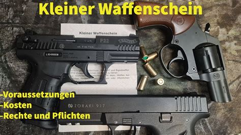 Kleiner Waffenschein Infos Beantragen Kosten Voraussetzungen Zum