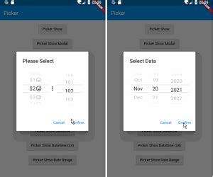 Flutter Picker Plugin - FlutterCore