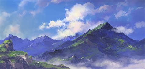 Anime Mountain Wallpapers Wallpaper Cave