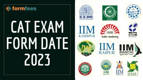 CAT Exam form Date 2023 – Formfees