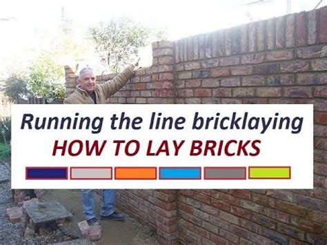 How To Lay Bricks Bricklaying For Beginners Running The Line Youtube