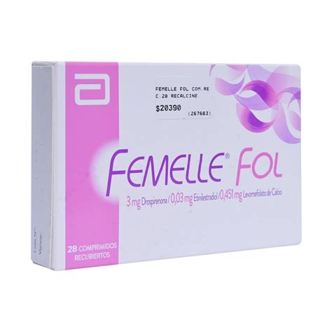 Femelle Fol Drospirenona Mg Etinilestradiol Mg Comprimidos