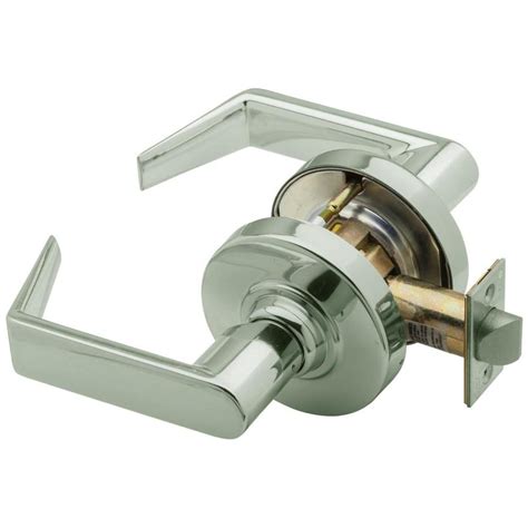 Schlage Nd Series Cylindrical Lock Polished Chrome Reversible Passage Door Handle At