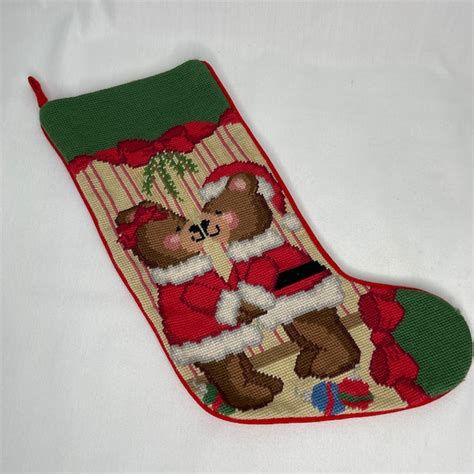 Needlepoint Christmas Stocking Etsy