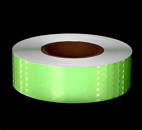 Pvc Green M Retro Reflective Tape For Vehicles Packaging Type Roll