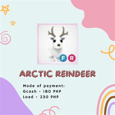 Adopt Me Fr Arctic Reindeer Fly Ride On Carousell