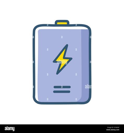 Full Battery Icon Cartoon Illustration Of A Fully Charged Battery