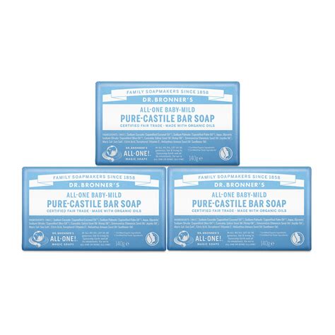 Dr Bronner S Baby Mild Pure Castile Bar Soap