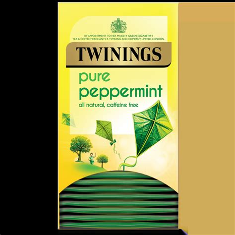 Twinings Pure Peppermint Tea 4 Boxes 20 Envelope Tea Bags Per Box The Indian Tea Company