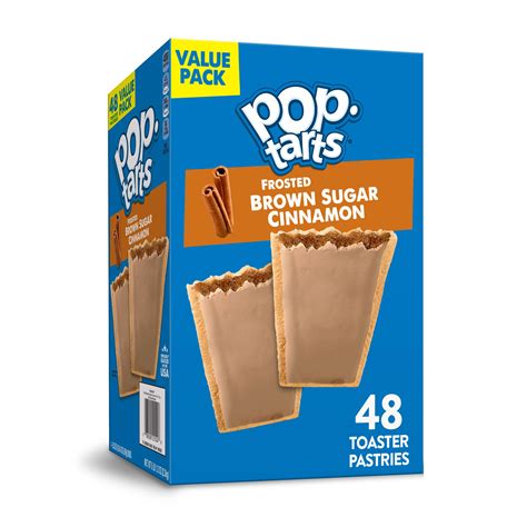 Pop Tarts Breakfast Toaster Pastries Frosted Brown Sugar Cinnamon Value Pack 48 Ct 812 Oz