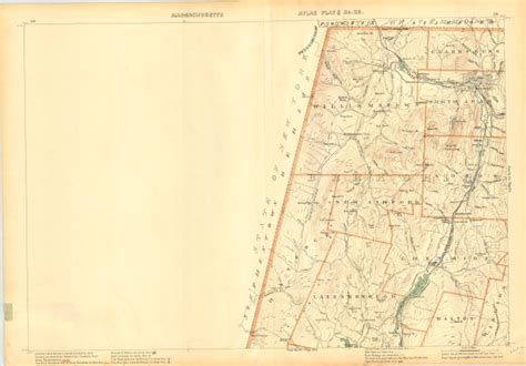 Berkshire County Ma Tpwms Of Berkshire County Walker Atlas 1904 218 219