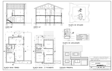 O que é Projeto Legal Floor plans Autocad Architecture