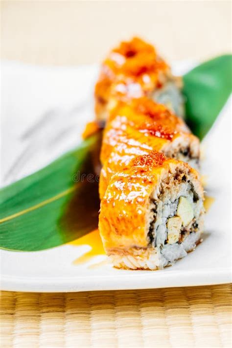 Unagi Or Eel Fish Sushi Roll Stock Photo Image Of Food Meal 104467482