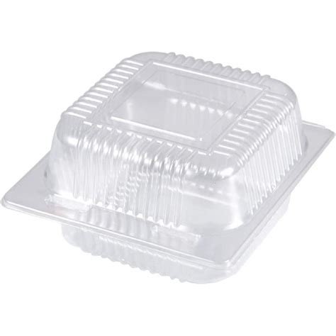 Prep And Savour Disposable Plastic Hinged Food Container Clear Clamshell