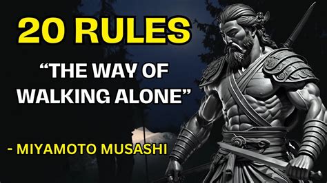 The Way Of Walking Alone 20 Principles For Life By Miyamoto Musashi