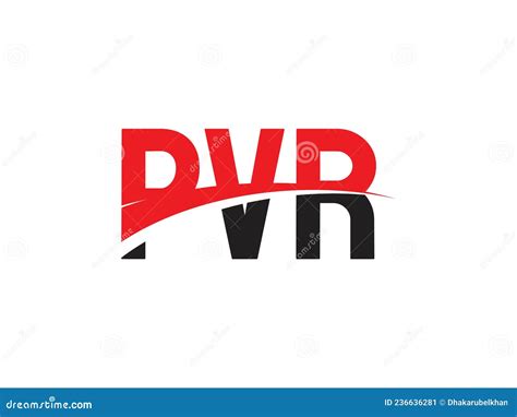 PVR Letter Initial Logo Design Vector Illustration Stock Vector ...