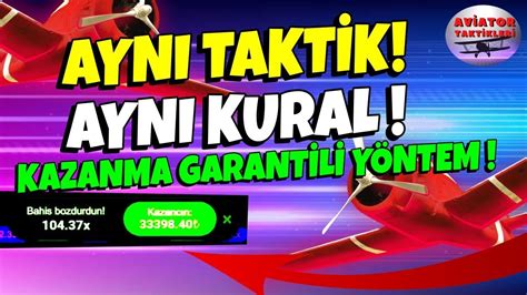 Aviator Taktik 1 Numaralı Kazanma Taktiği kasa katlama YouTube