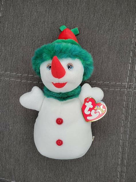 Ty Beanie Baby Snowgirl 2000 Winter Beanie Baby With Mint Tag Ebay