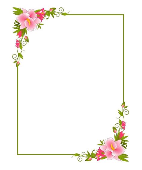 Page Borders Design Page Borders Design Flower Border Clipart Wedding Borders