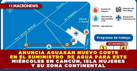 Anuncia Aguakan Nuevo Corte En El Suministro De Agua Para Este