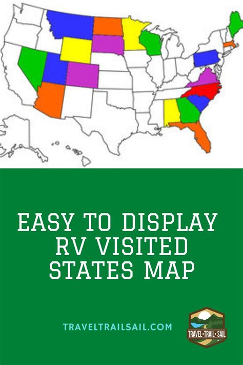 Rv Visited States Map State Map Rv Travel Stories