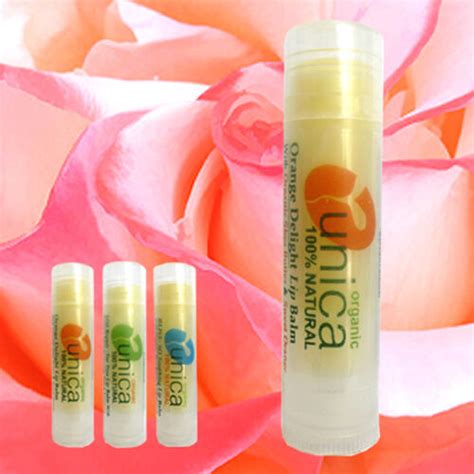 Unica Cosmetics 100 Natural Organic Orangecalendula Lip Balm For