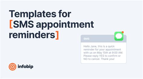 10 Appointment Reminder SMS Templates For Every Business Infobip