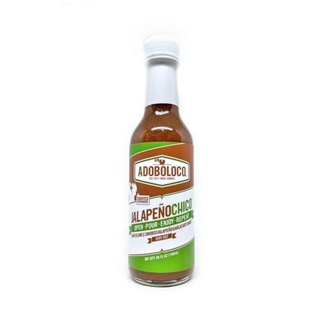 Adoboloco Jalapeno Chico Hot Sauce Chilly Chiles