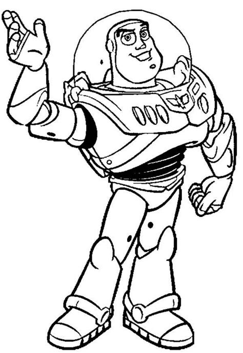 Buzz Lightyear Is Ready To Save The Universe In Toy Story Coloring Page