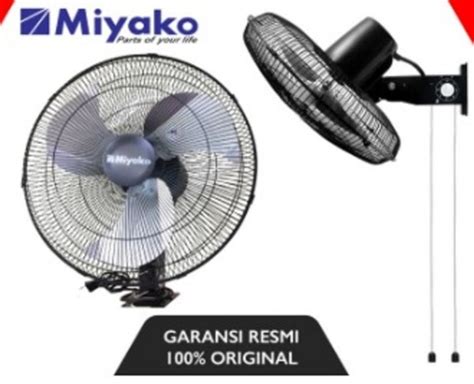 Jual Miyako Kipas Angin Dinding Tembok Wall Fan Besi Stainless 18inch