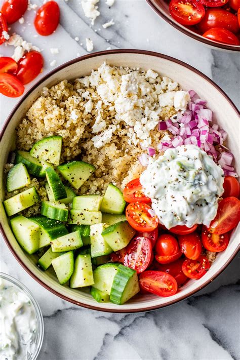 Mediterranean Quinoa Bowl The Almond Eater