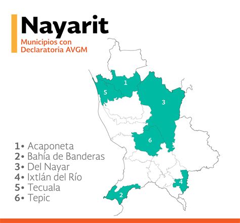 Lbumes Foto Mapa Del Estado De Nayarit Con Division Politica Y