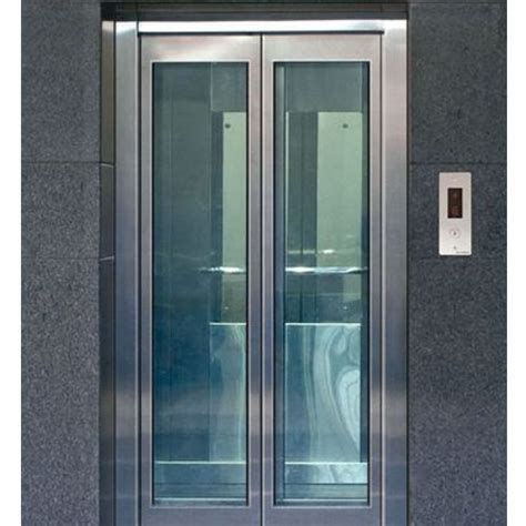 Stainless Steel Ac Glass Door Residential Elevator Capacity 4 6