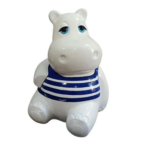 STATUE HIPPOPOTAME EN RESINE HT 50 CM MARINIERE 139 00