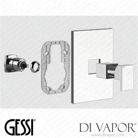 Gessi External Parts Wall Mounted Shower Mixer One Way Art