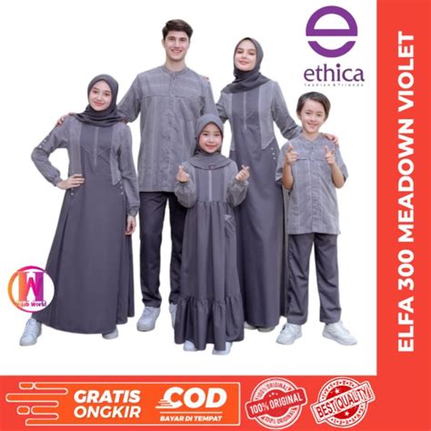 Jual ETHICA Sarimbit Elfa 300 Meadown Violet Original Sarimbit