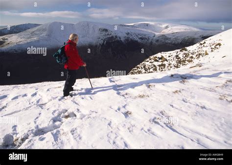 Winter hill walking Scotland Stock Photo - Alamy