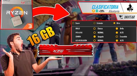 Free Fire Ryzen G Vega Bluestacks Test Graficos Ultra