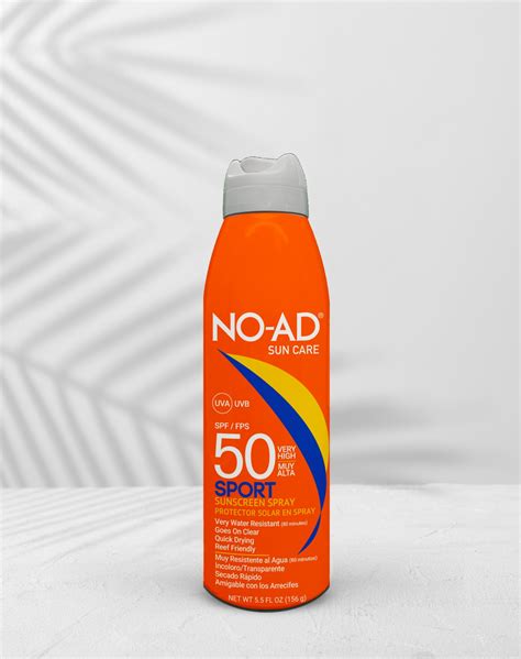 Spf 50 Sport Sunscreen Continuous Spray No Ad