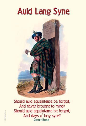 Auld Lang Syne By Robert Burns Art Print 9785872089537 Buyenlarge